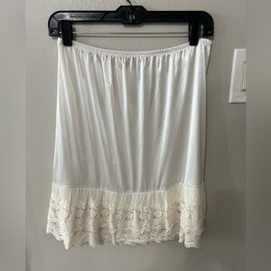 Vintage Melody Ivory Lace Half Slip Skirt | Made in Korea | Y2K Lingerie